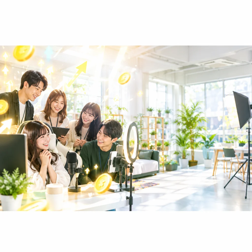 ライバー事務所は儲かる?収益の仕組みと条件|ライバー事務所|banri