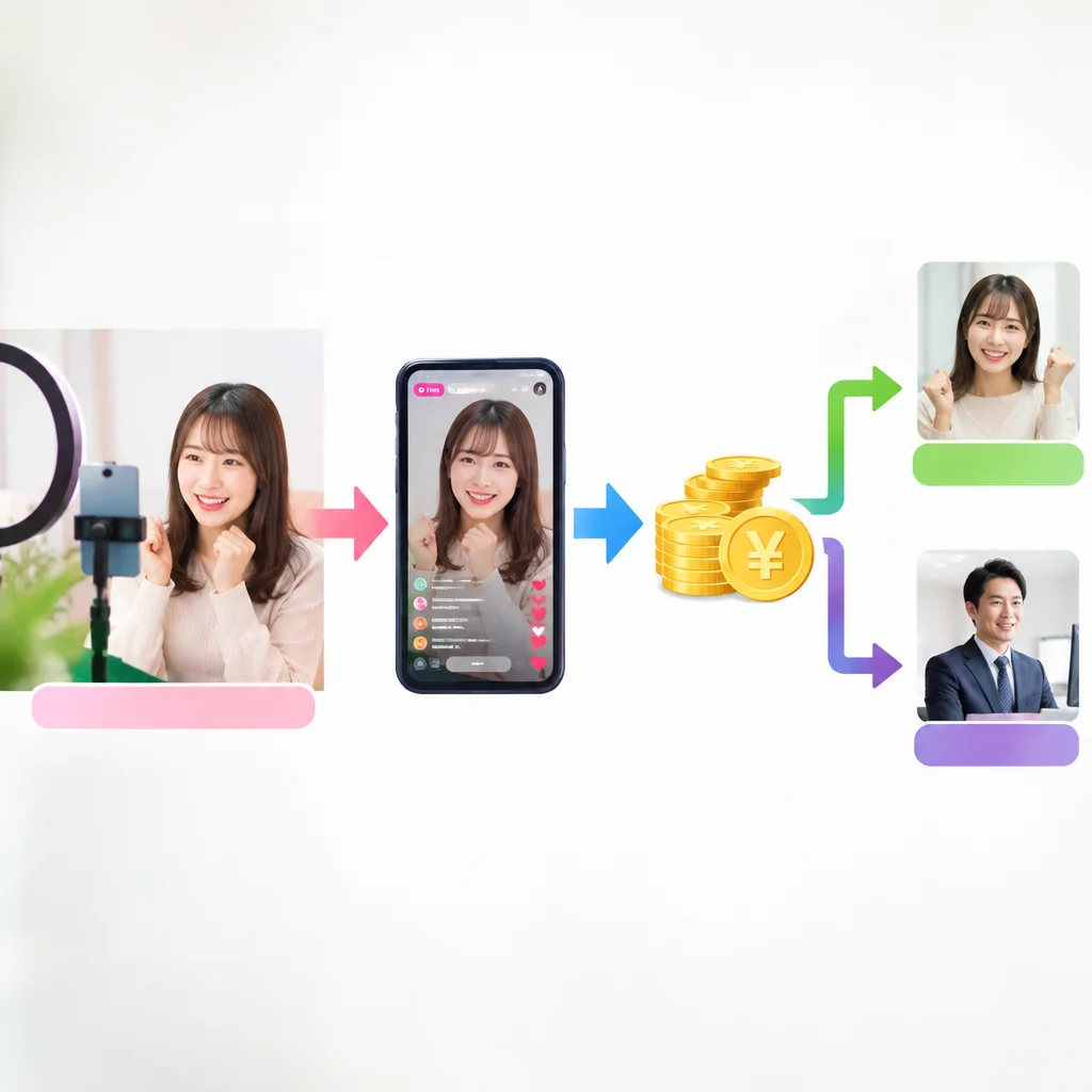 ライバー事務所は儲かる?収益の仕組みと条件|ライバー事務所|banri